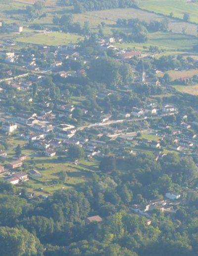 Vue aérienne de Virelade, Gironde, Nouvelle Aquitaine