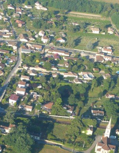 Vue aérienne de Virelade, Gironde, Nouvelle Aquitaine