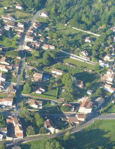 Vue aérienne de Virelade, Gironde, Nouvelle Aquitaine