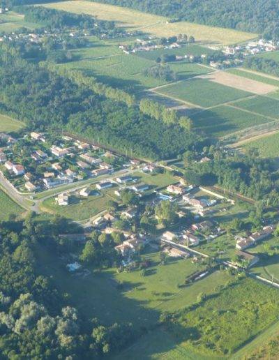 Vue aérienne de Virelade, Gironde, Nouvelle Aquitaine