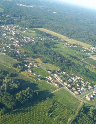 Vue aérienne de Virelade, Gironde, Nouvelle Aquitaine