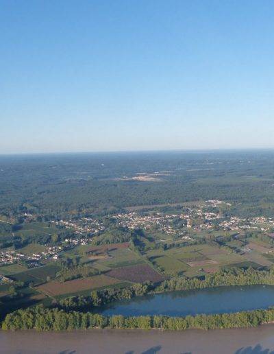 Vue aérienne de Virelade, Gironde, Nouvelle Aquitaine