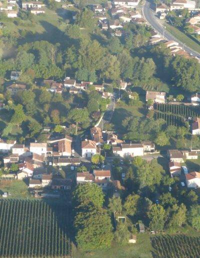 Vue aérienne de Virelade, Gironde, Nouvelle Aquitaine