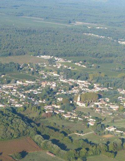 Vue aérienne de Virelade, Gironde, Nouvelle Aquitaine