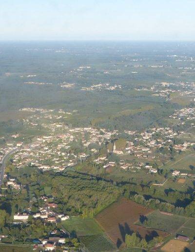 Vue aérienne de Virelade, Gironde, Nouvelle Aquitaine