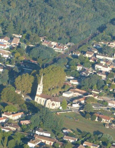 Vue aérienne de Virelade, Gironde, Nouvelle Aquitaine