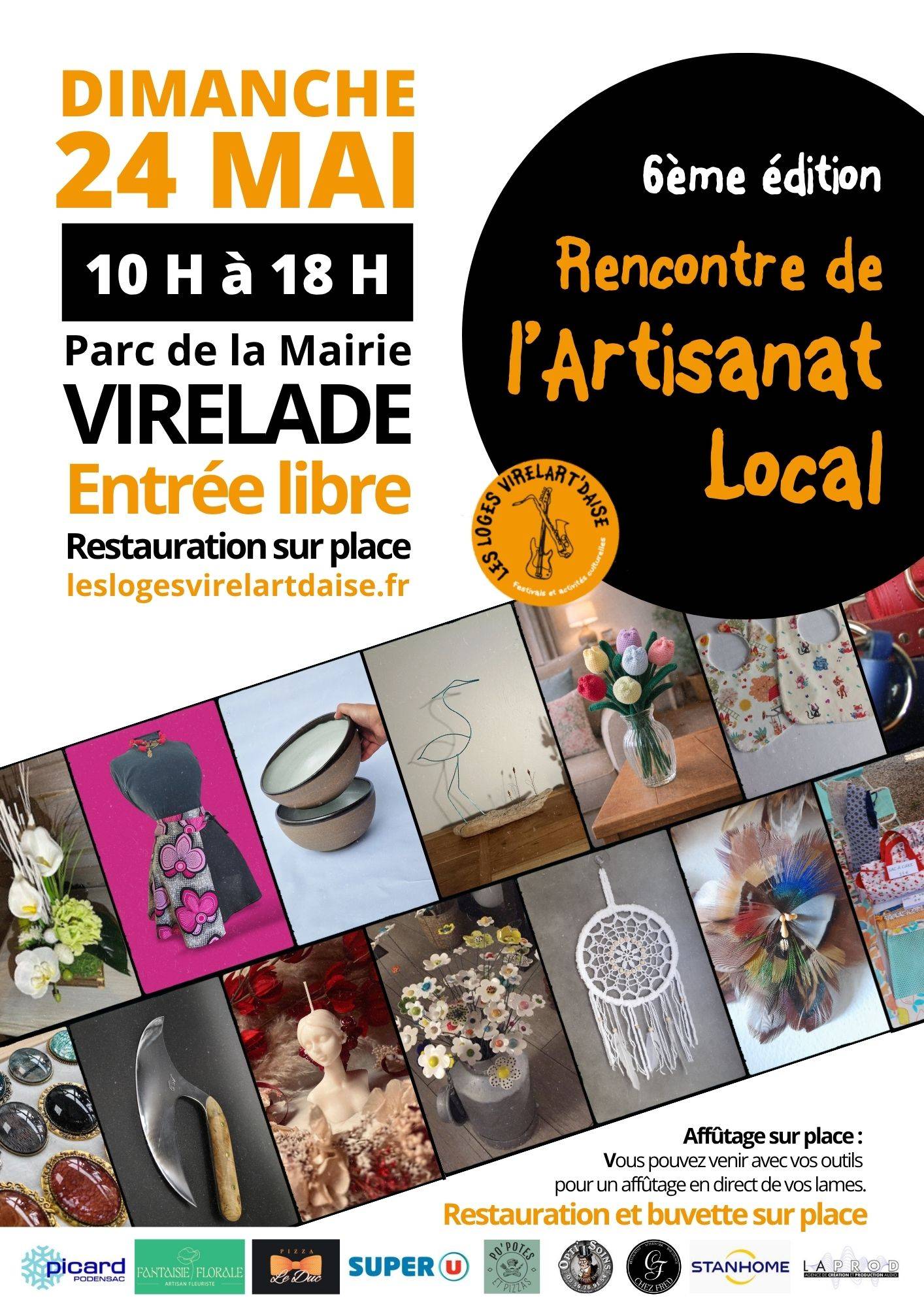 Affiche Rencontre de l'Artisanat Local - 24 Mai - Virelade