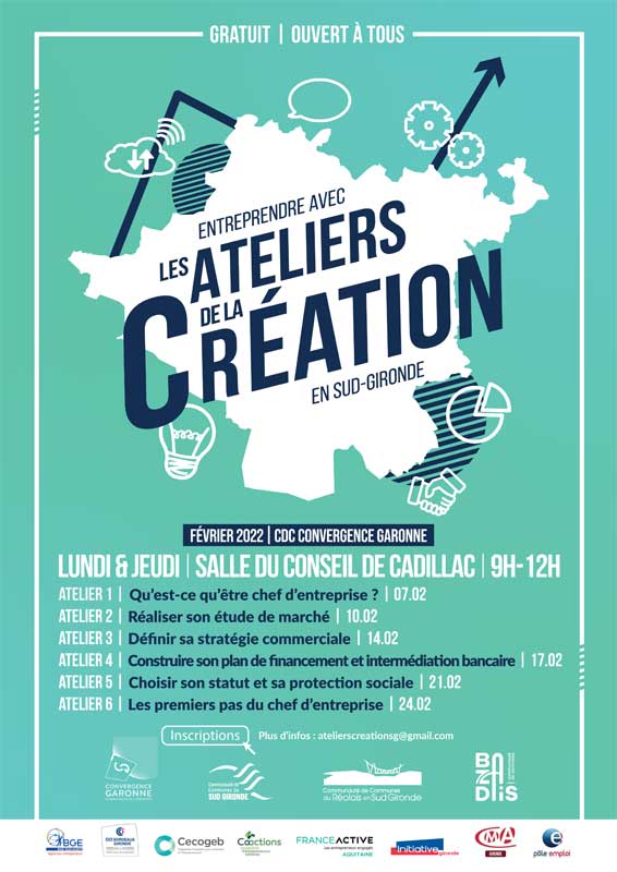 Programme Atelier Création Entreprise - Page 2 - CDC Convergence Garonne - Sud Gironde