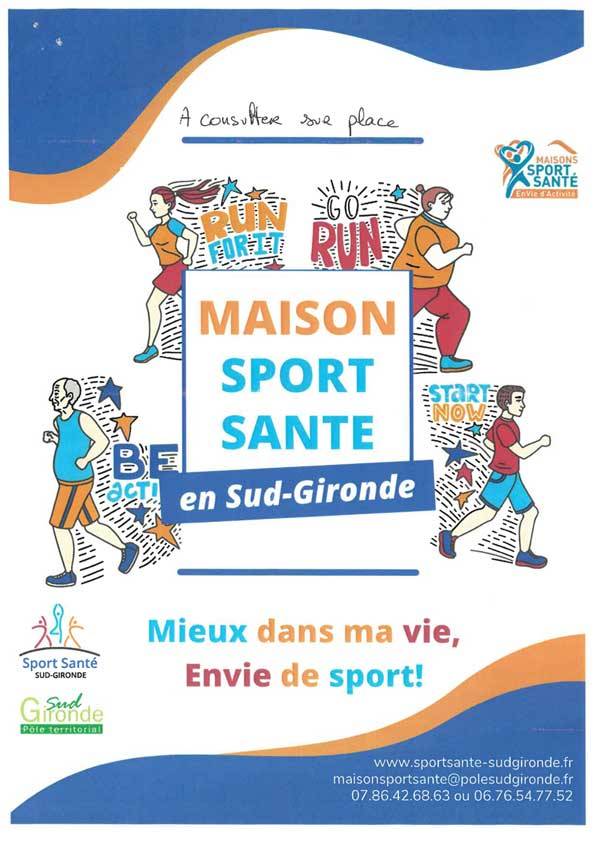 Affiche Maison Sport Sante Sud Gironde