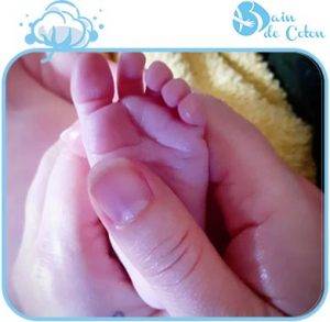 massage pied bébé atelier virelade bain de coton baindecoton