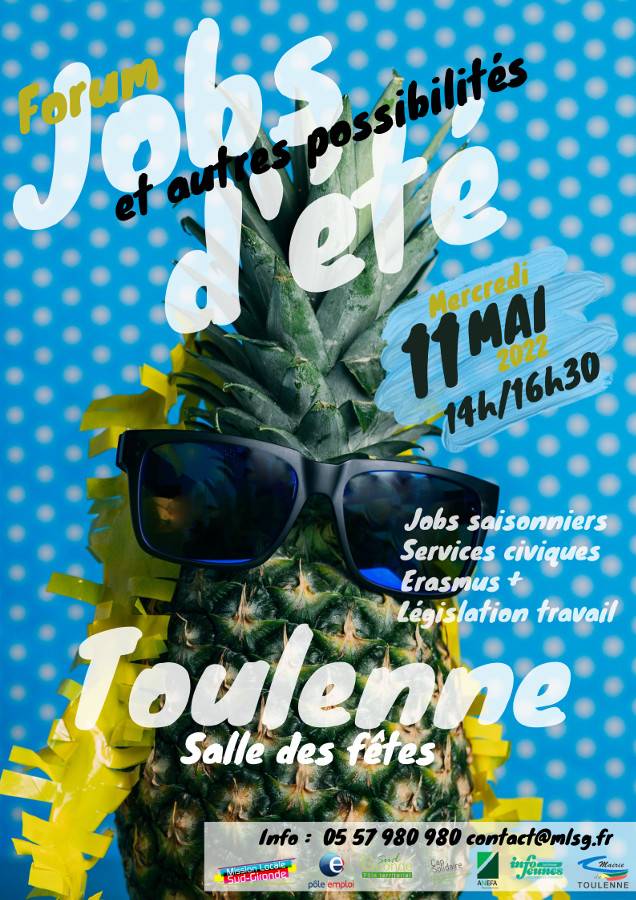 Affiche Forum Jobs d'été - Toulenne - 11 mai