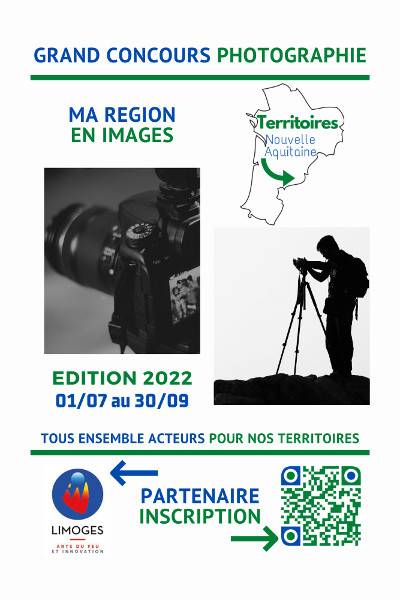 Affiche concours photographie - du 1er juillet au 30 septembre - Nouvelle Aquitaine