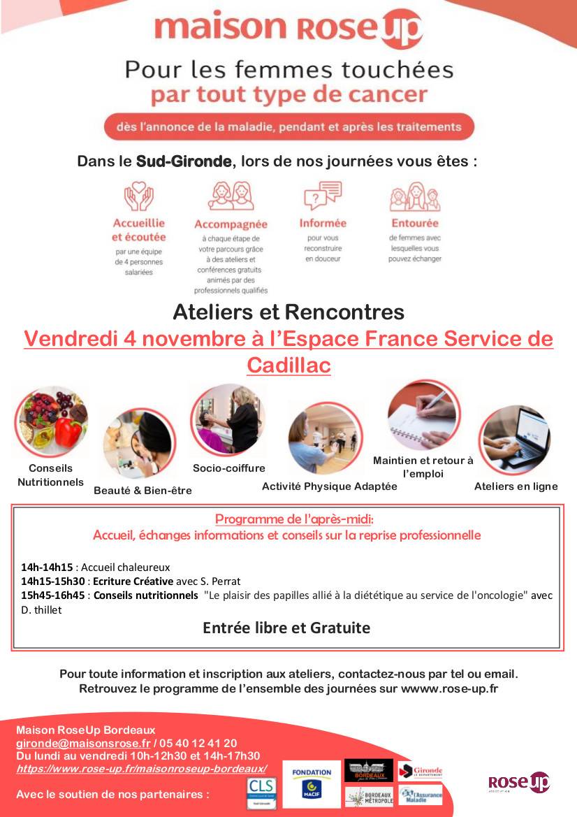 Affiche Maison Roseup à France Services Cadillac - Convergence Garonne - Virelade