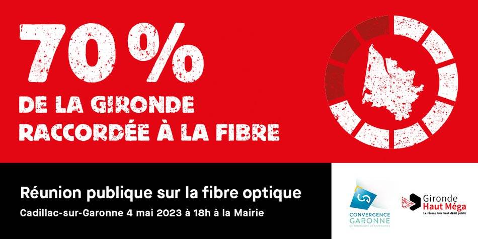 Illustration Actualité Réunion Publique Fibre Optique - Cadillac - CDC Convergence Garonne