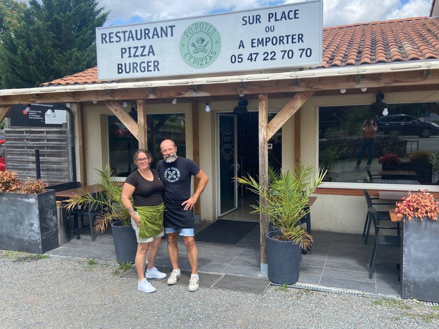 Photo Frédérique et Patrice du restaurant Po'Potes et Pizzas à Virelade