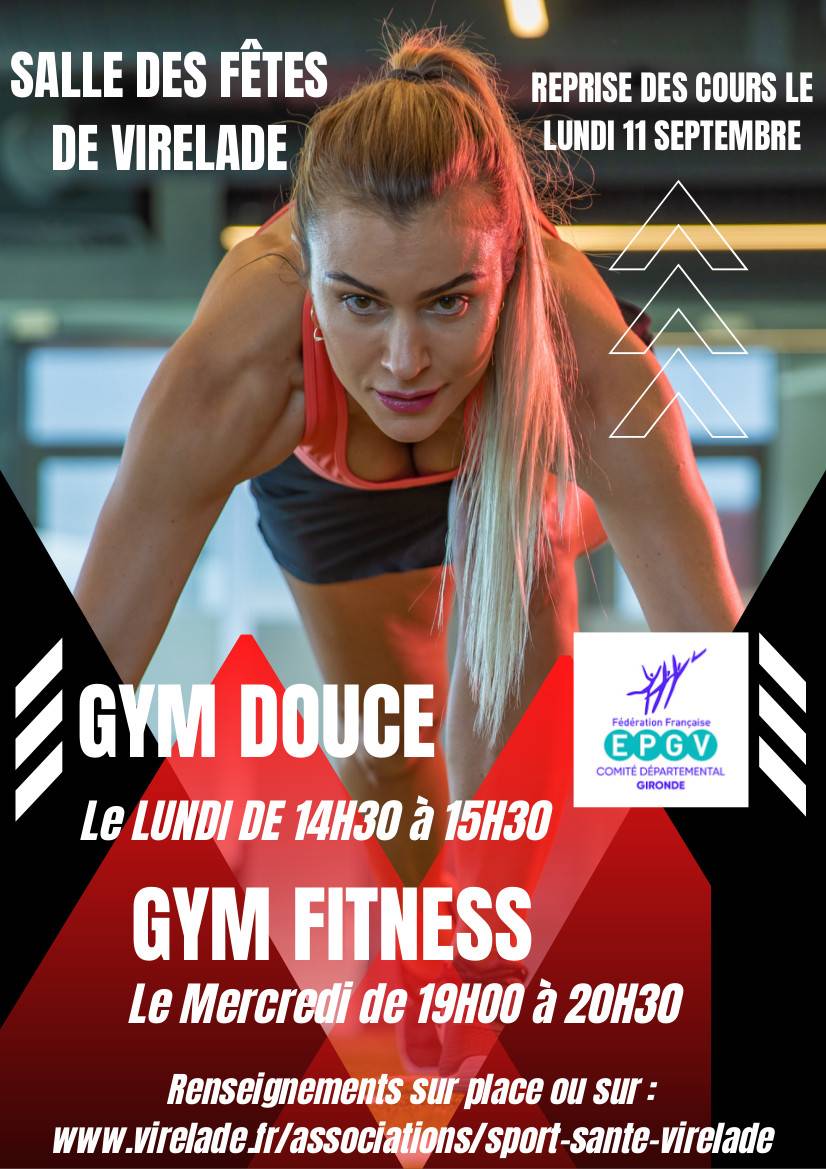 Affiche Reprise Association Gym à Virelade