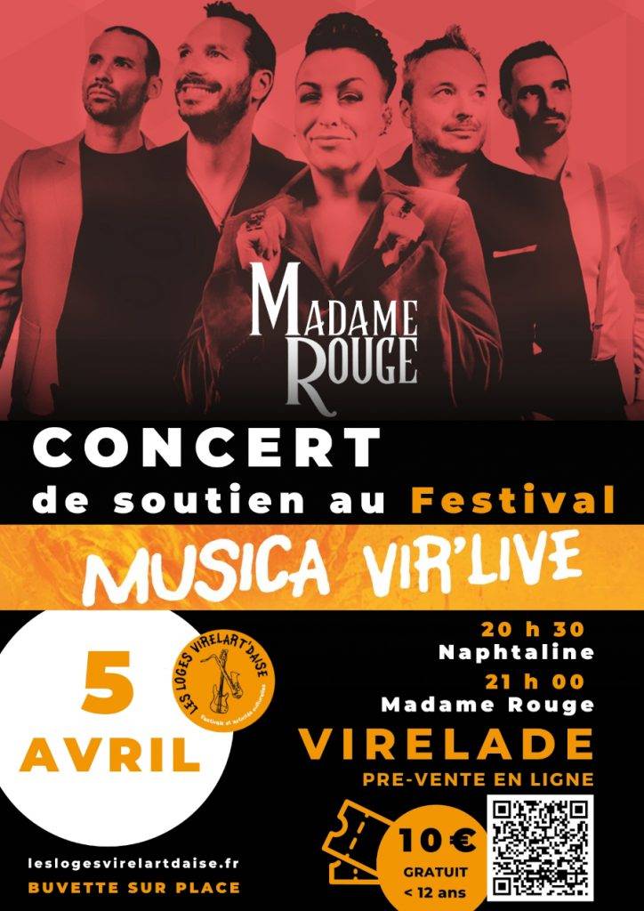 Photo Affiche Concert Madame Rouge et Naphtaline à Virelade - Les Loges Virelart'daise