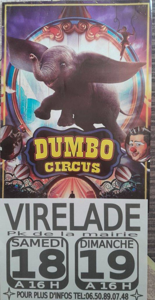 Affiche Evenement Sumbo Circus à Virelade