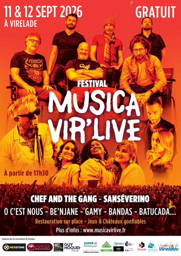 Affiche Festival Musica Vir'Live 2026 à Virelade