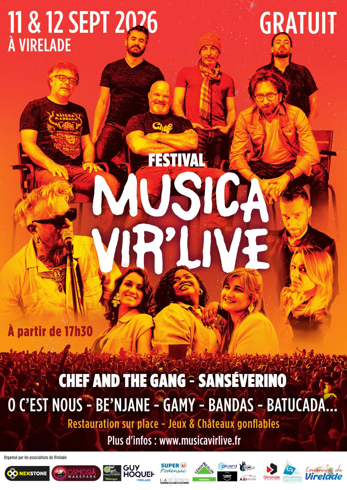 Affiche Festival Musica Vir'Live 2026 à Virelade