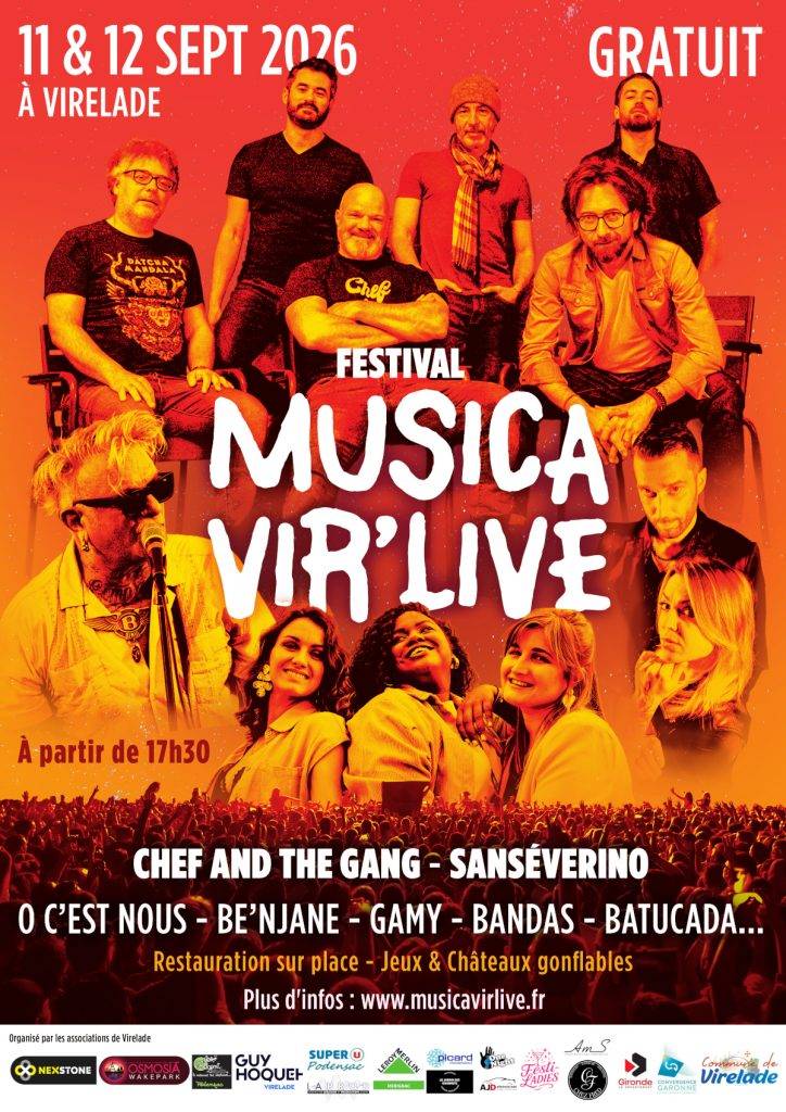Affiche Festival Musica Vir'Live 2026 à Virelade