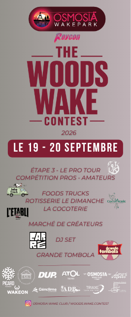 Affiche Compétition de Wakeboard à Virelade - osmosia wakepark
