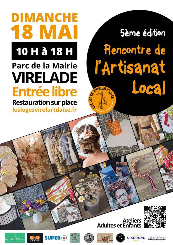 Affiche Rencontre de l'Artisanat Local de l'association Les Loges Virelart'daise à Virelade
