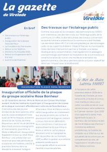 Gazette de la commune de Virelade - N° 12 Janvier 2026 Aperçu Gazette de Virelade - N° 12 Janvier 2026