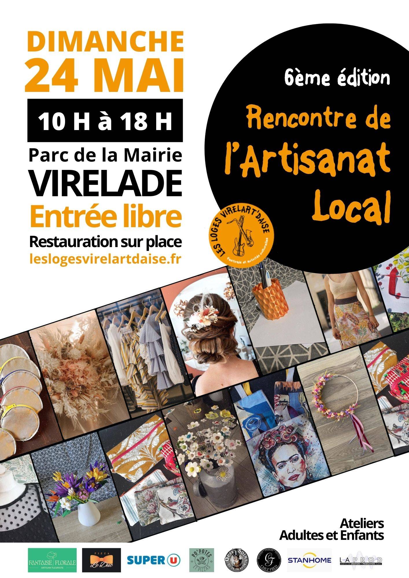 Affiche Rencontre de l'Artisanat Local - 24 Mai - Virelade