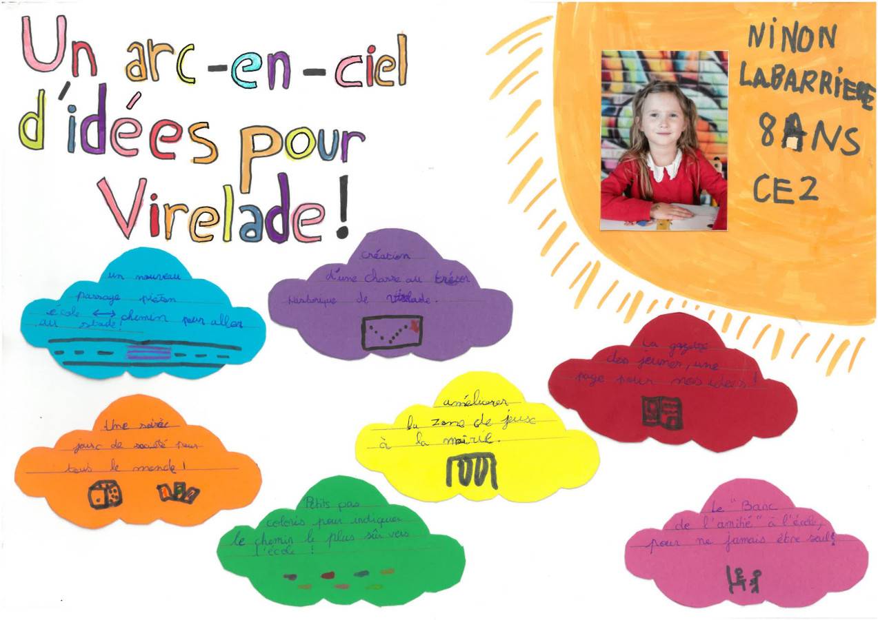Photo Affiche Ninon Labarrière candidate au CMJ de Virelade