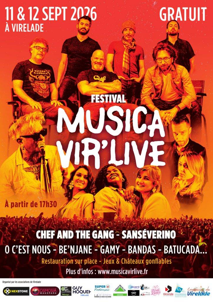 Affiche Festival Musica Vir'Live 2026 à Virelade